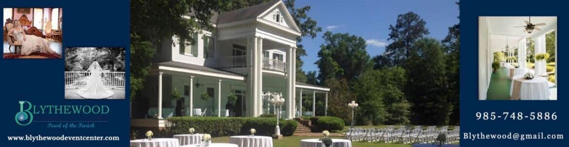 A picturesque event venue featuring a charming historic house, outdoor seating, and elegant decor.