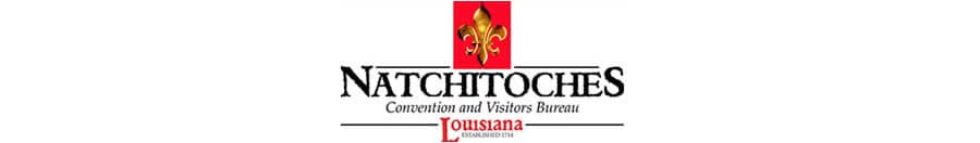 Logo of the Natchitoches Convention and Visitors Bureau in Louisiana.